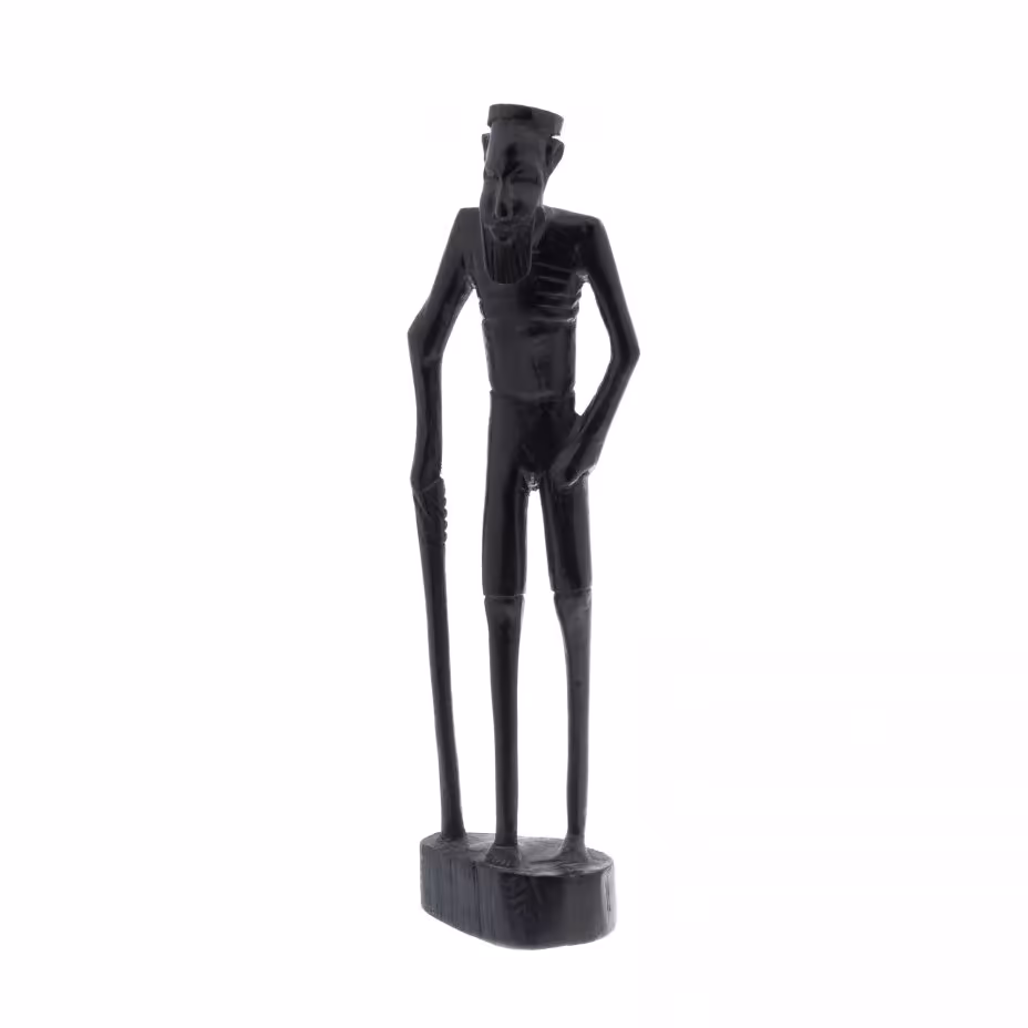 Статуэтка "Старец", Эбеновое дерево, резьба, Африка, 1990-2010 гг.