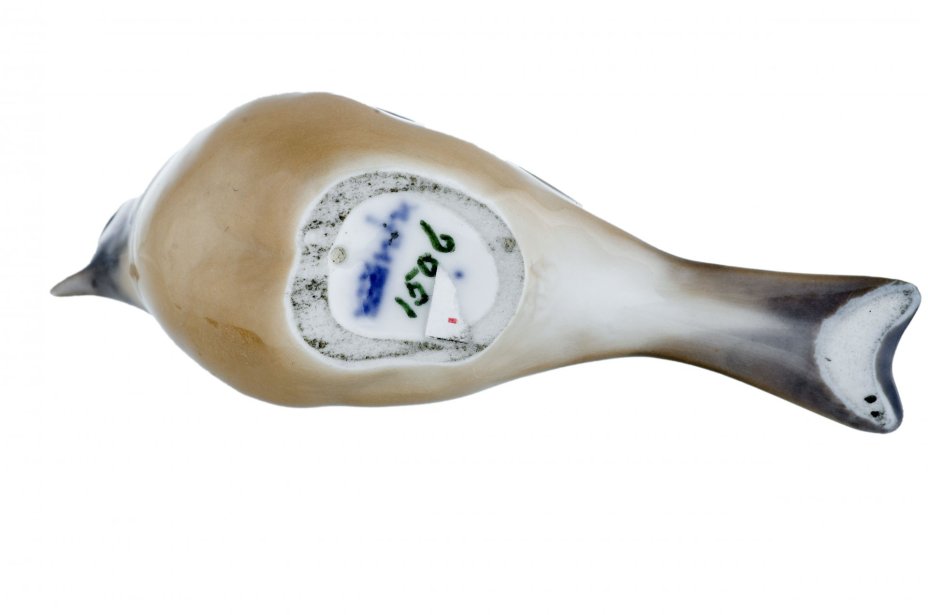Статуэтка "Птичка", фарфор, роспись, г. Копенгаген, Дания, 1950-1970 гг.