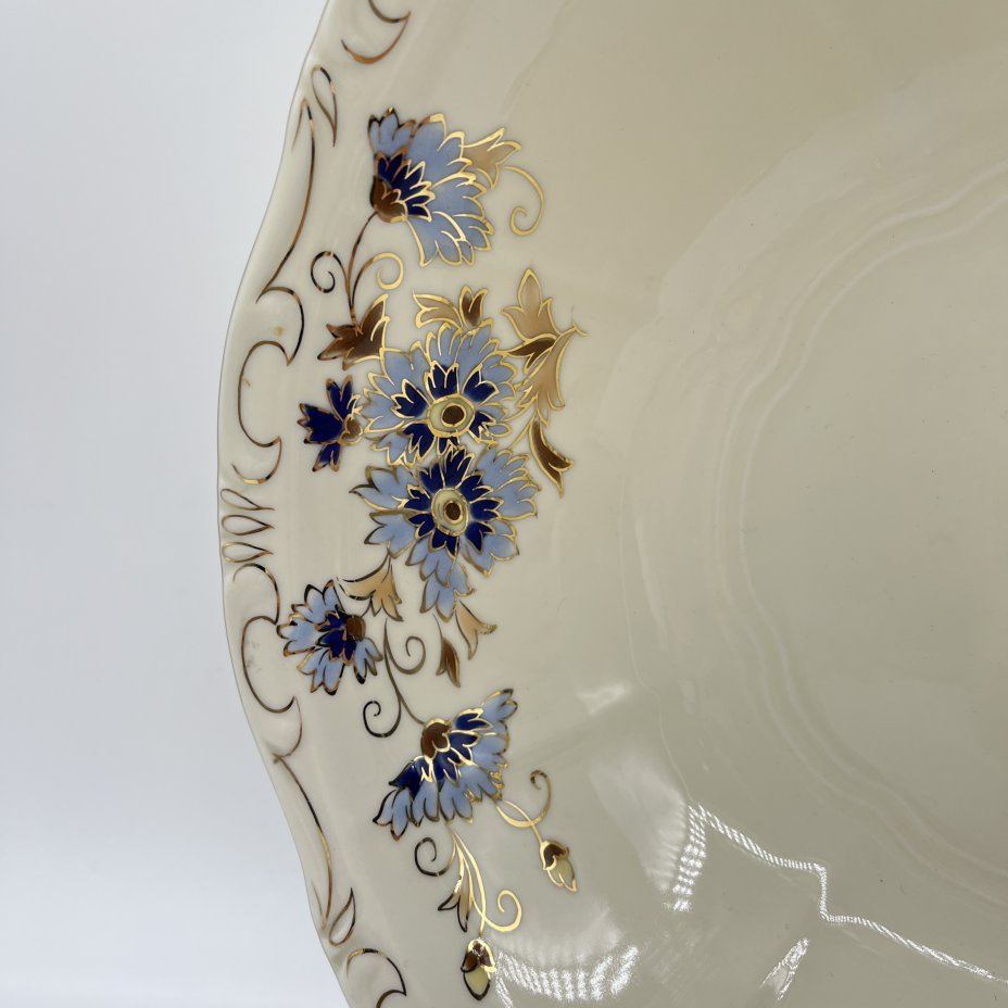 Салатник цвета слоновой кости (айвори) из сервиза "Cornflower" ("Василек") на 6 персон, Zsolnay