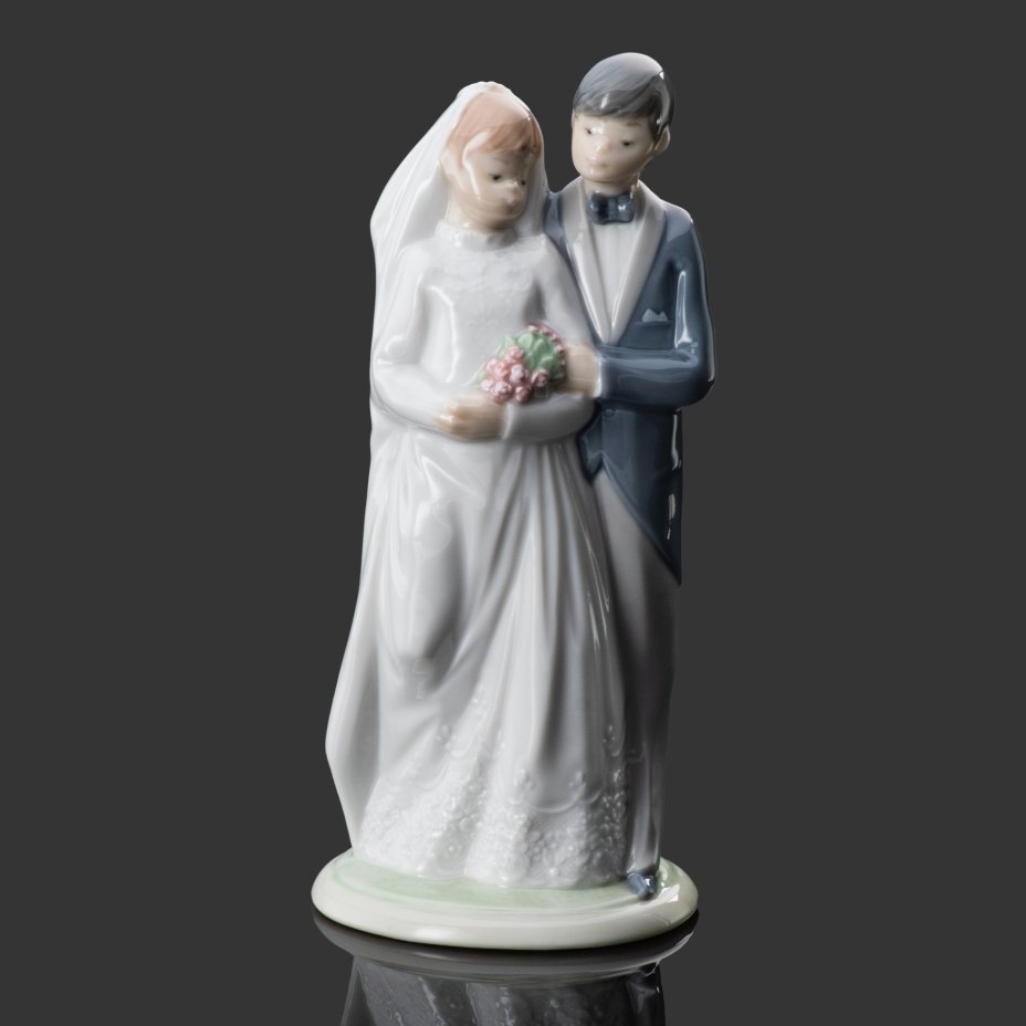 Статуэтка "Свадьба", фарфор, роспись, NAO Porcelain, NAO Porcelain