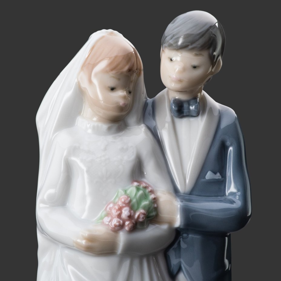 Статуэтка "Свадьба", фарфор, роспись, NAO Porcelain, NAO Porcelain