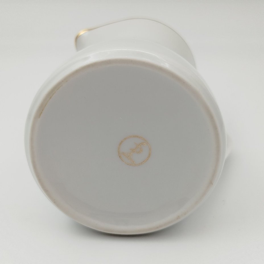 Молочник из сервиза "Роза", фарфор, деколь, золочение, Freiberg Porzellan, Германия, 1957-1972 гг.