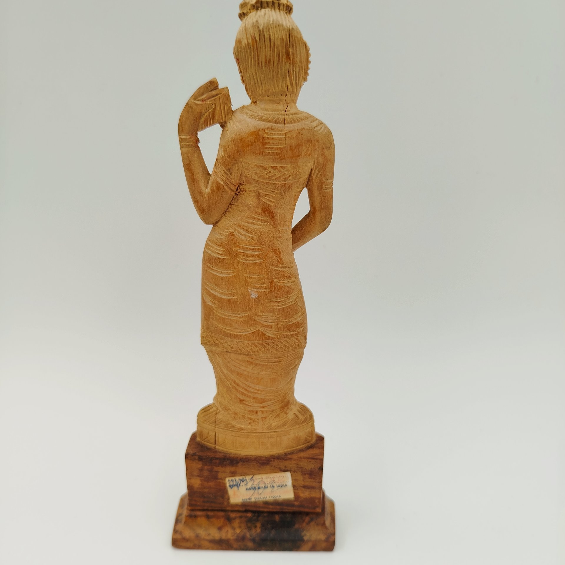 Статуэтка "Индианка", дерево, резьба, Индия, 1970-1990 гг.