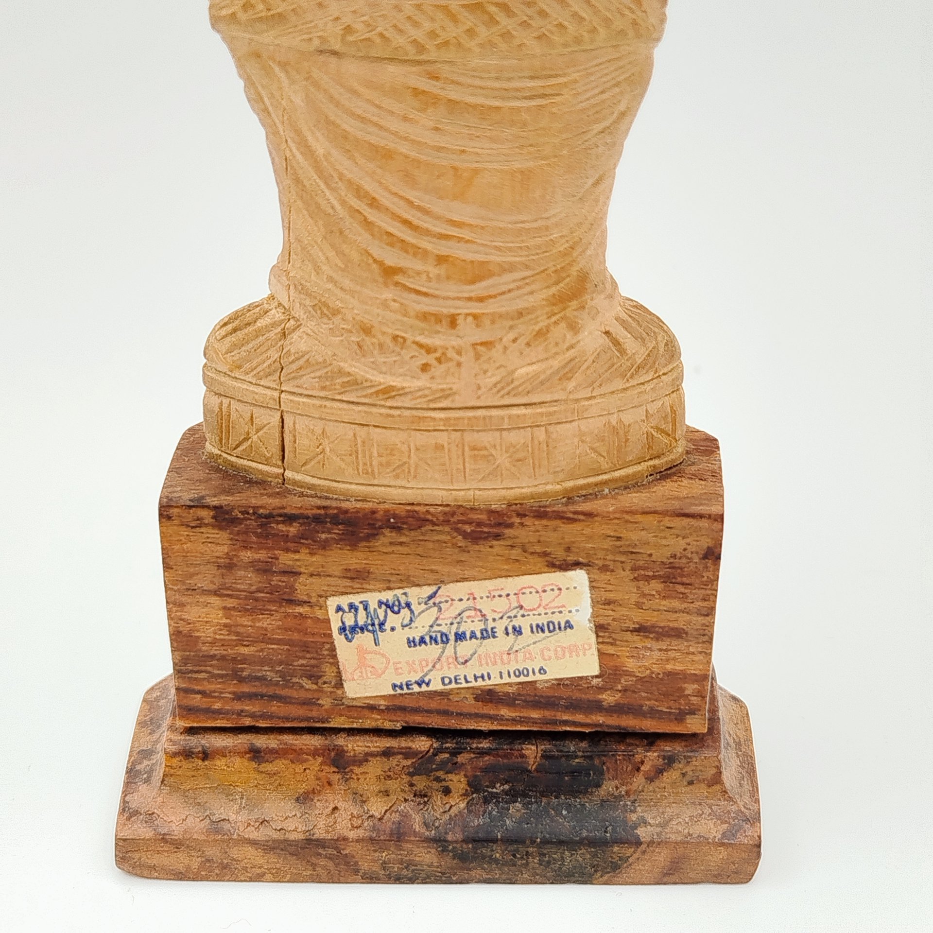 Статуэтка "Индианка", дерево, резьба, Индия, 1970-1990 гг.