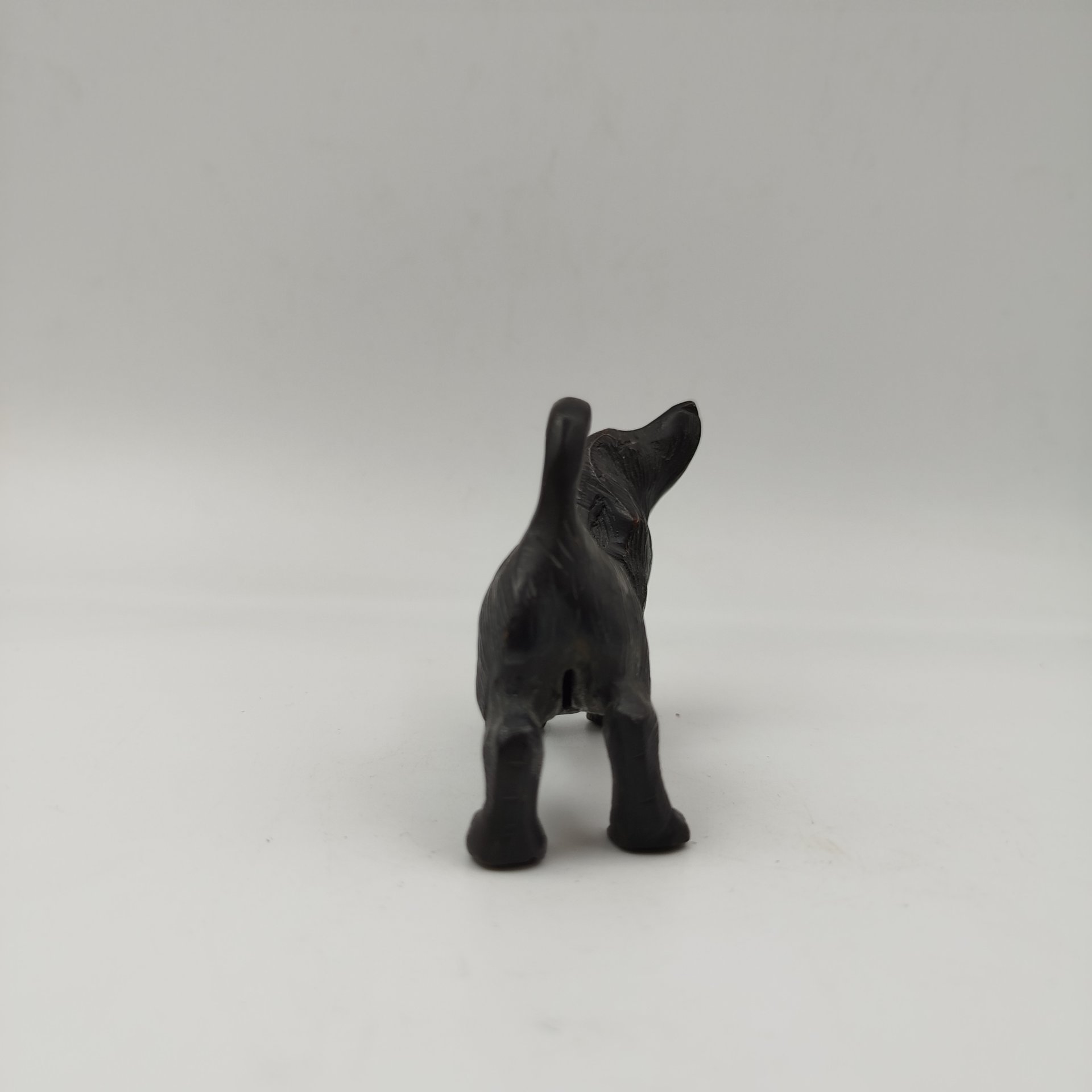 Статуэтка "Собака", металл, литье, гравировка, СССР, 1980-1990 гг.