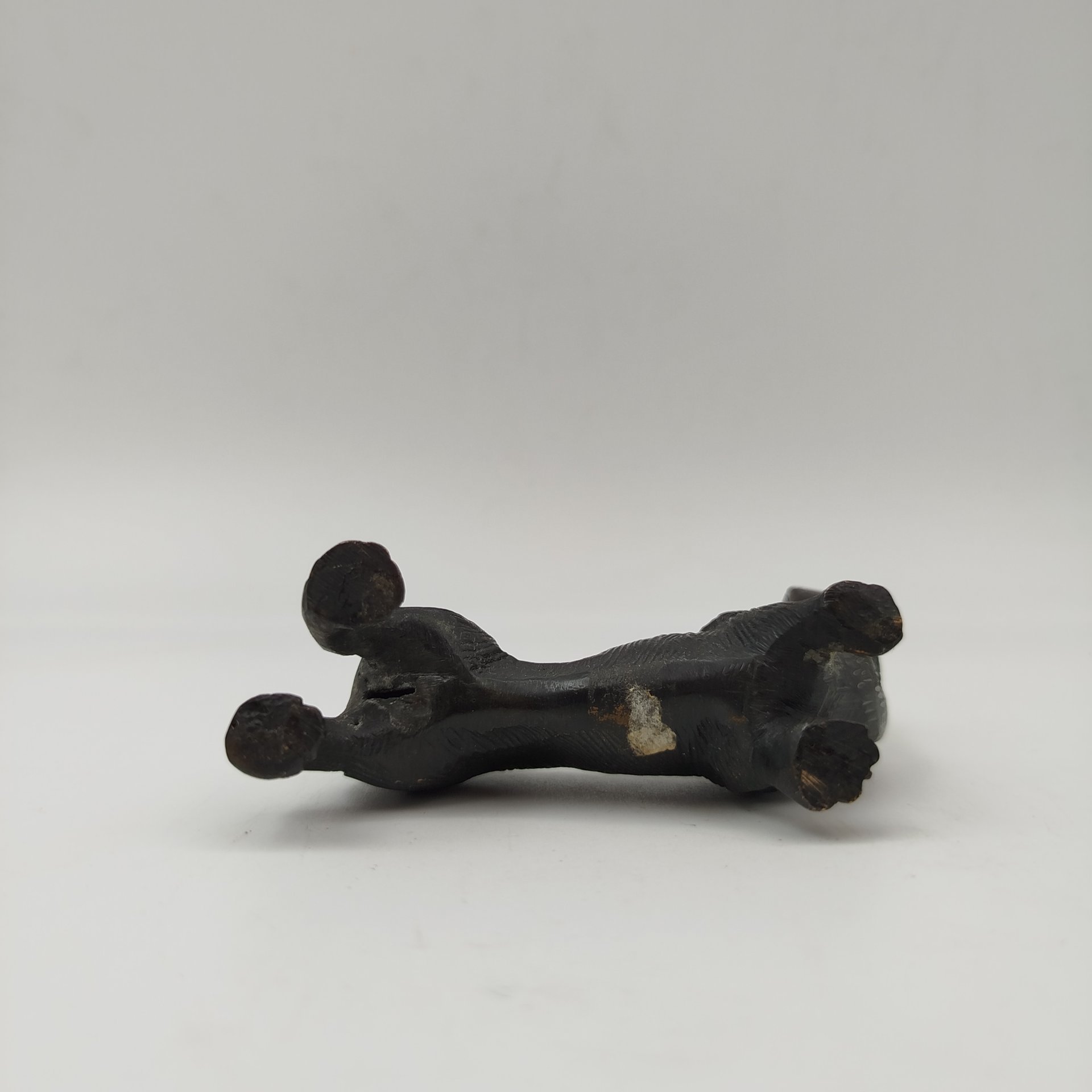 Статуэтка "Собака", металл, литье, гравировка, СССР, 1980-1990 гг.