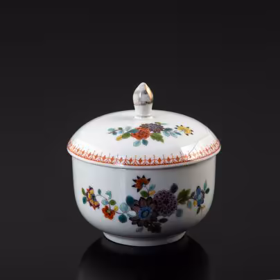 Сахарница (шкатулка) "Индийские цветы", Meissen (Мейсенский фарфор)