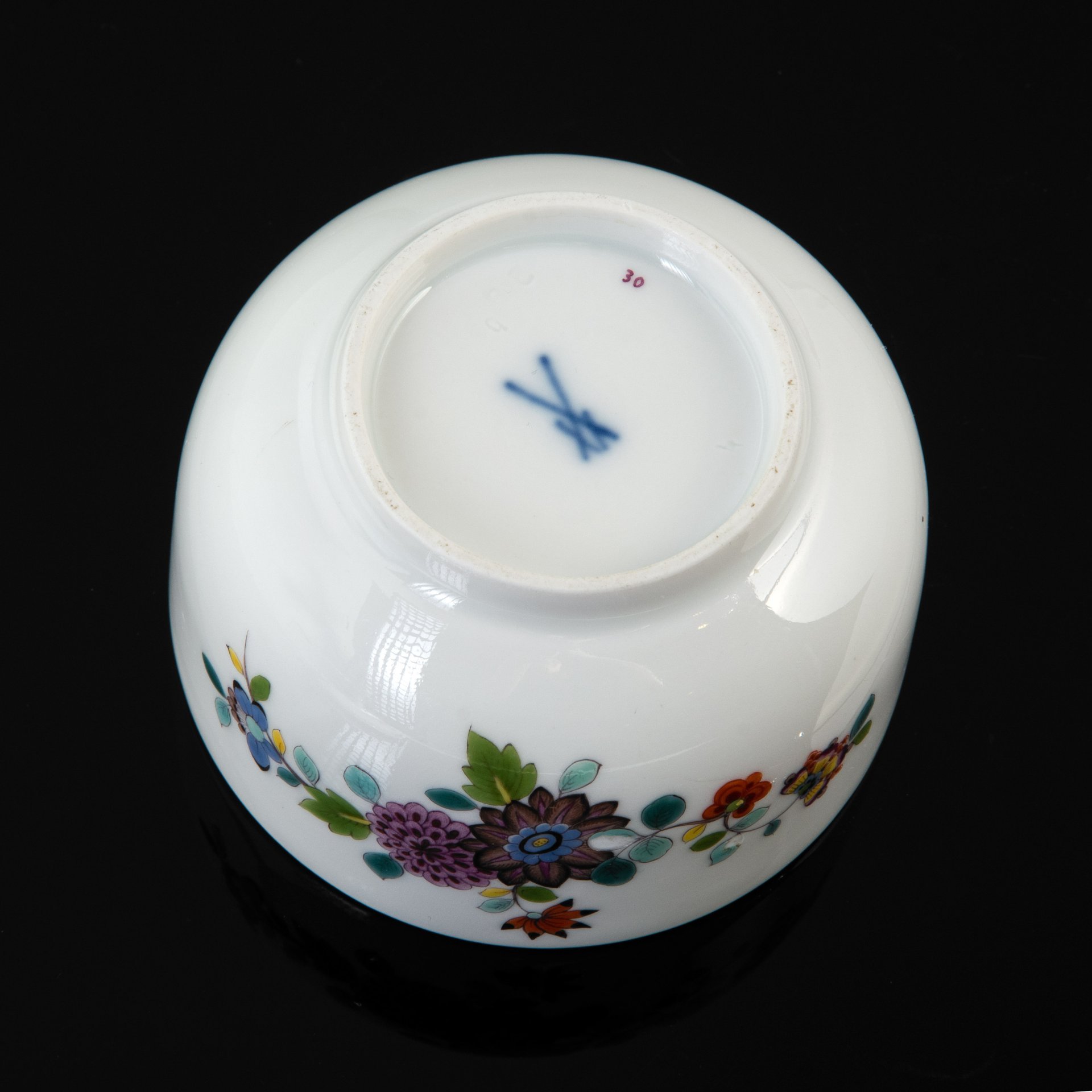 Сахарница (шкатулка) "Индийские цветы", Meissen (Мейсенский фарфор)