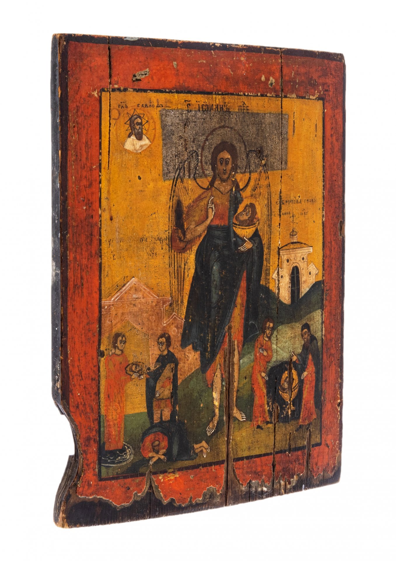 Икона "Святой Иоанн Креститель", дерево, темпера, Российская Империя, 1850-1900 гг.