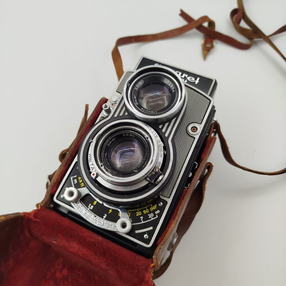 Фотоаппарат "Flexaret utomat VI", Meopta, металл, стекло, кожа, пластик, бакелит, Чехословакия, 1960-1970 гг.