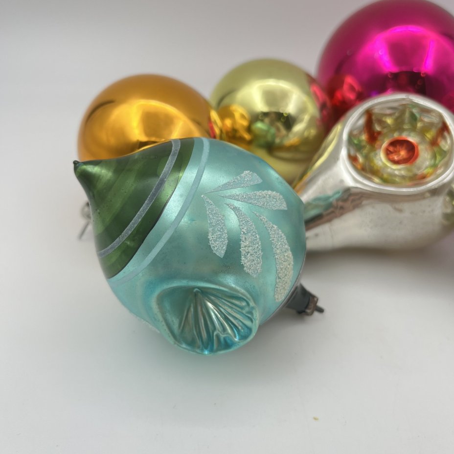 Набор подвесных ёлочных игрушек различных форм
