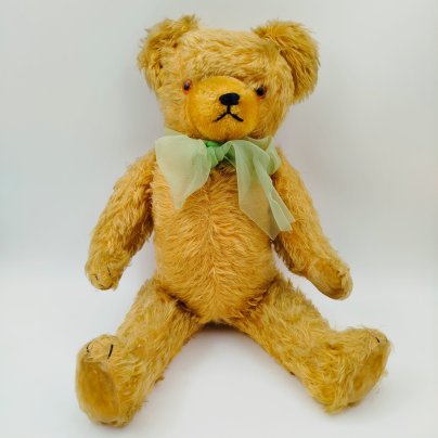 Игрушка мягкая набивная "Мишка Тедди", ткань, мохер, опилки, пластик, Германия, 1950-1970 гг.