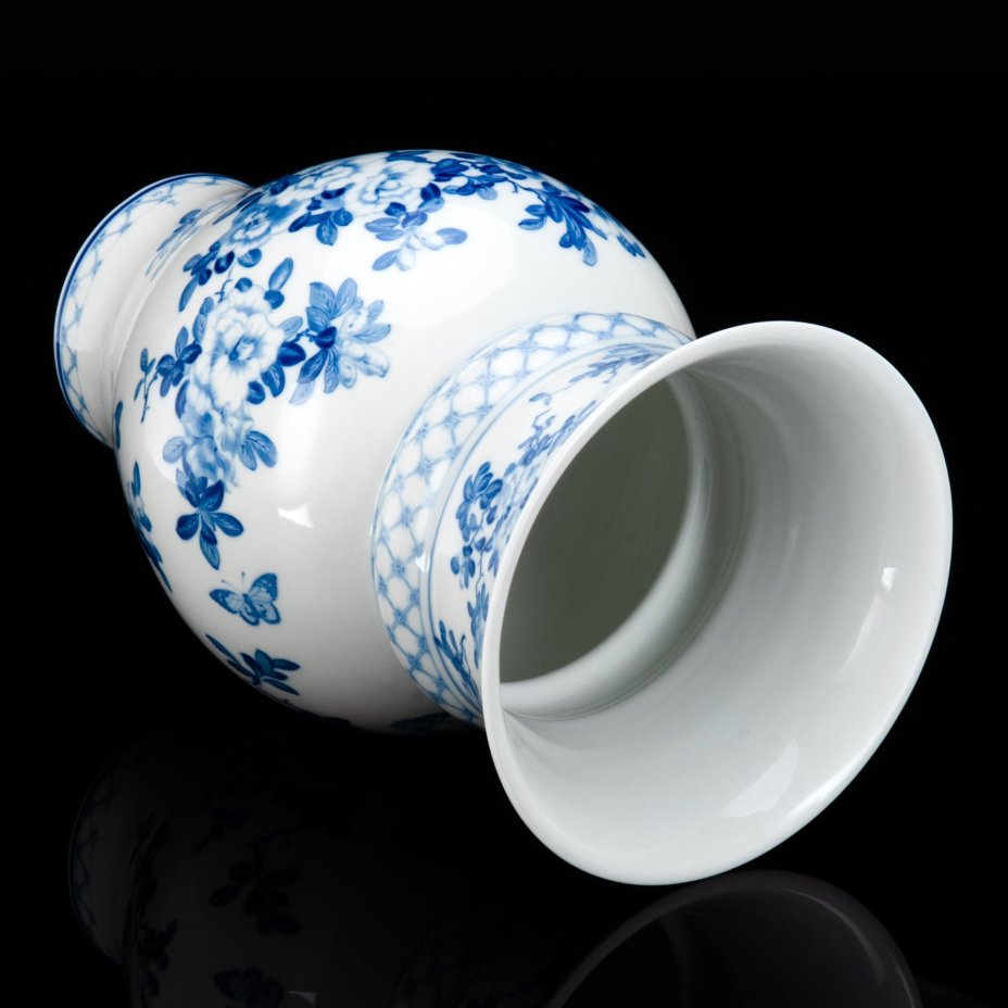 Ваза напольная, фарфор, роспись кобальтом, Meissen (Мейсенский фарфор), Германия, 1950-1970 гг.
