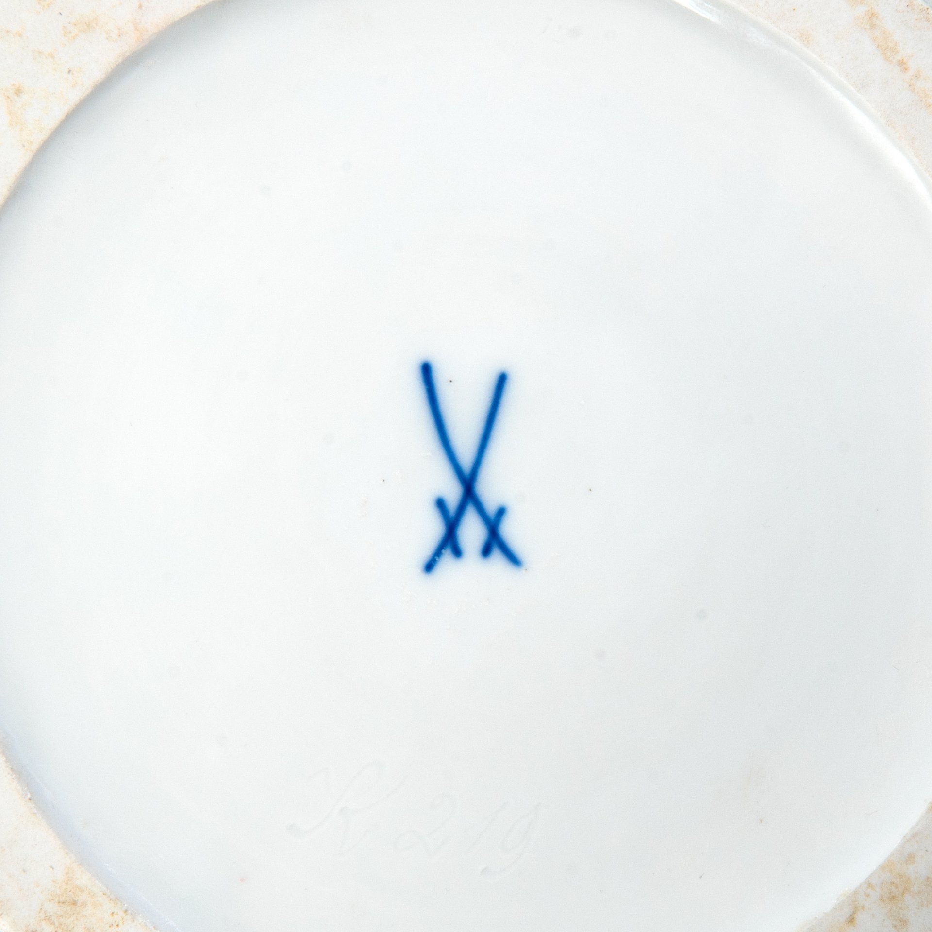 Ваза напольная, фарфор, роспись кобальтом, Meissen (Мейсенский фарфор), Германия, 1950-1970 гг.