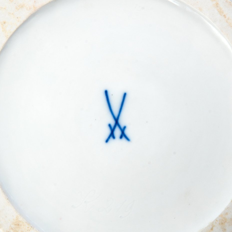 Ваза напольная, фарфор, роспись кобальтом, Meissen (Мейсенский фарфор), Германия, 1950-1970 гг.