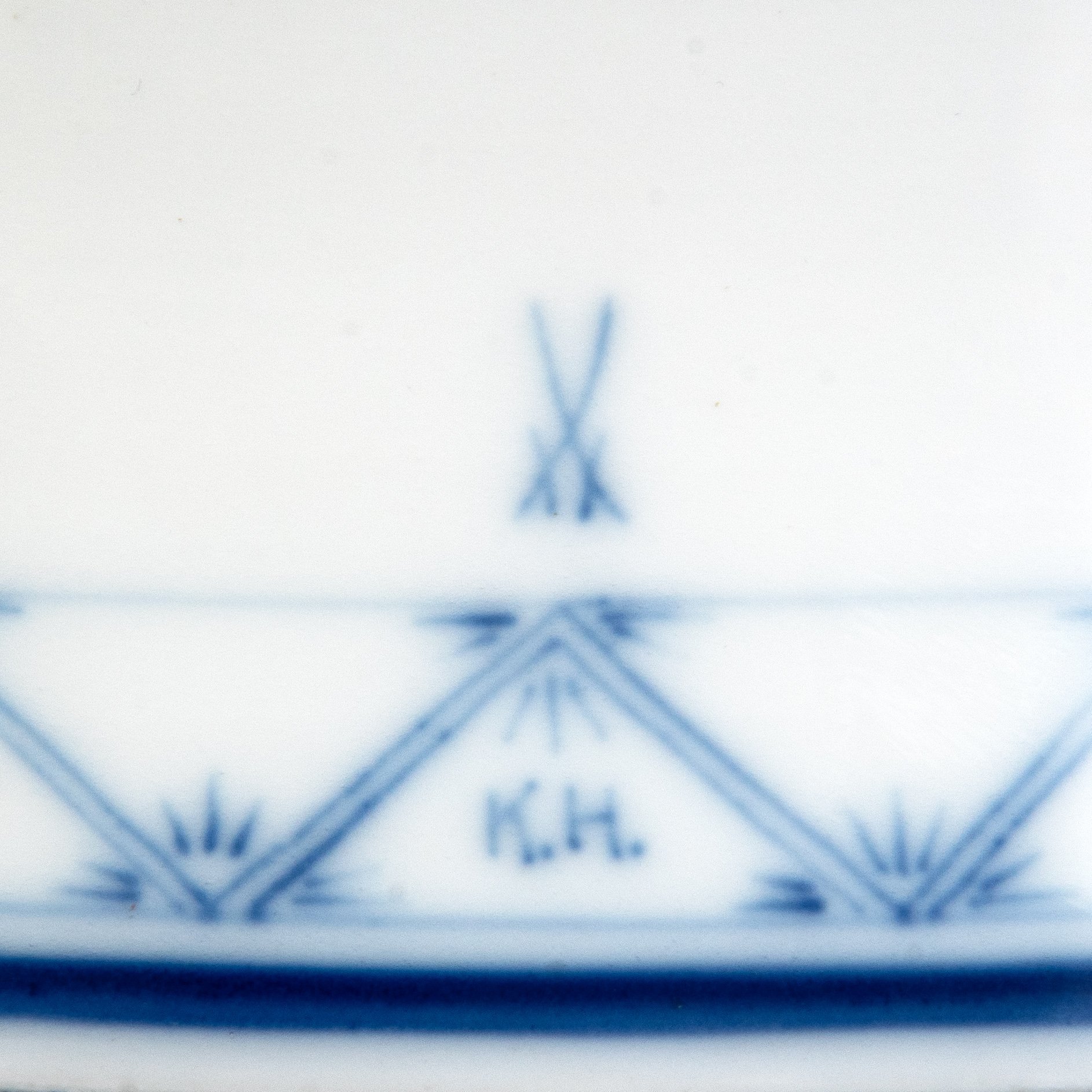 Ваза напольная, фарфор, роспись кобальтом, Meissen (Мейсенский фарфор), Германия, 1950-1970 гг.