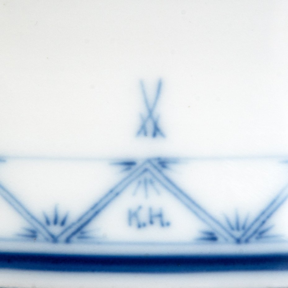 Ваза напольная, фарфор, роспись кобальтом, Meissen (Мейсенский фарфор), Германия, 1950-1970 гг.