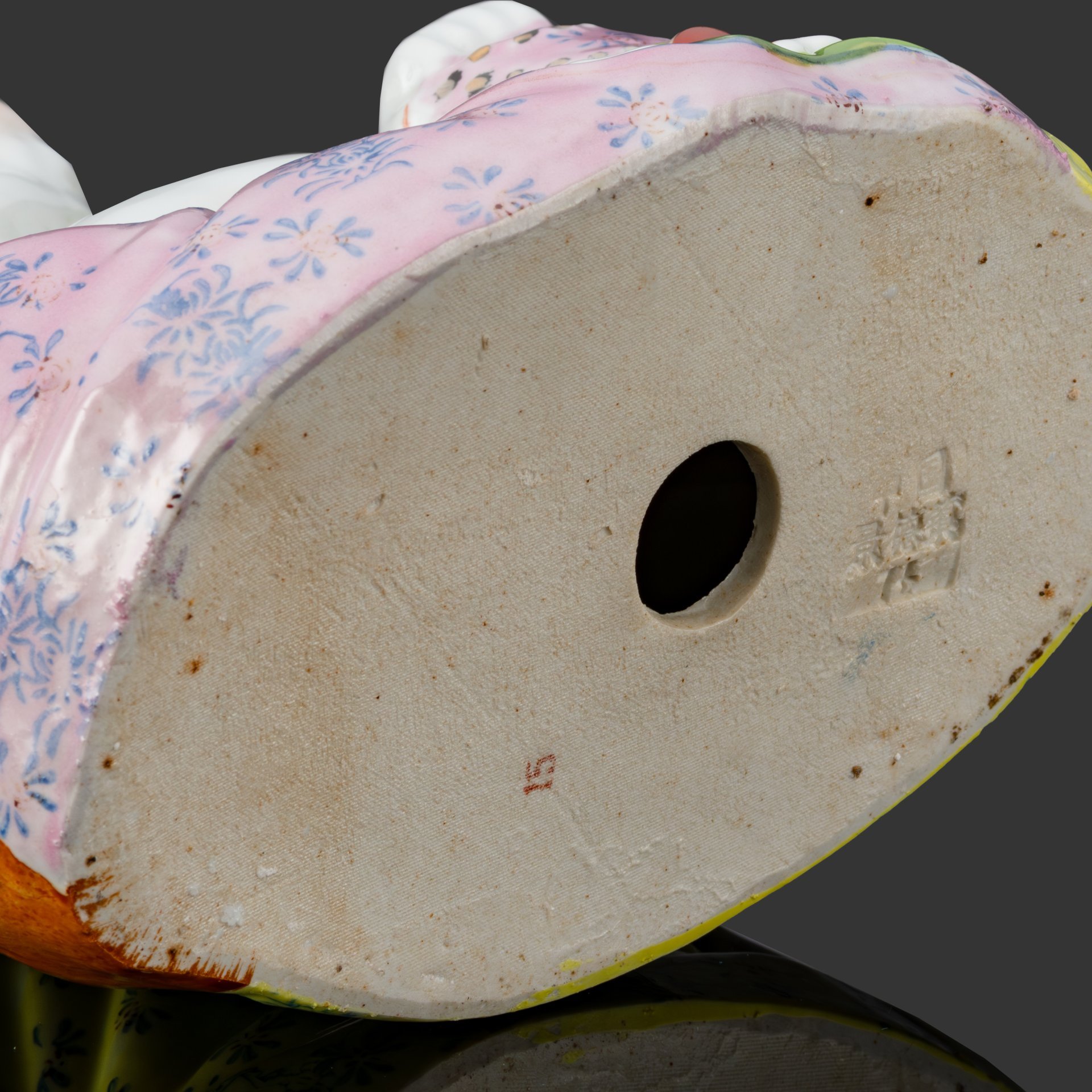 Статуэтка "Хотей" (божество счастья, веселья, благополучия и достатка), фарфор, роспись, Китай, 1950-1970 гг.