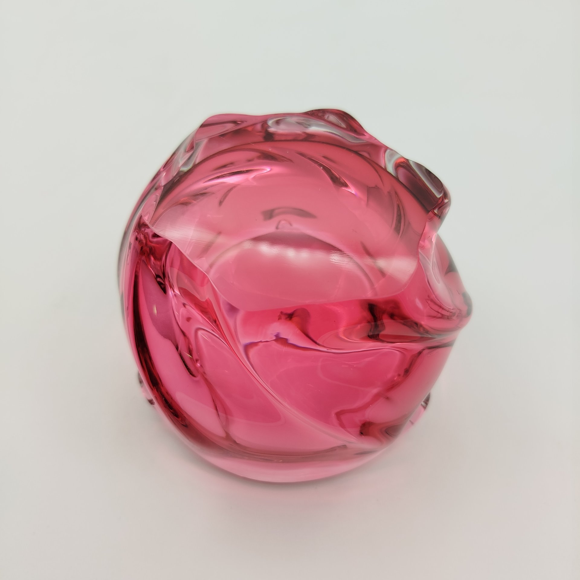 Вазочка (пепельница), цветное стекло, гутная техника, Западная Европа, 1970-1990 гг.