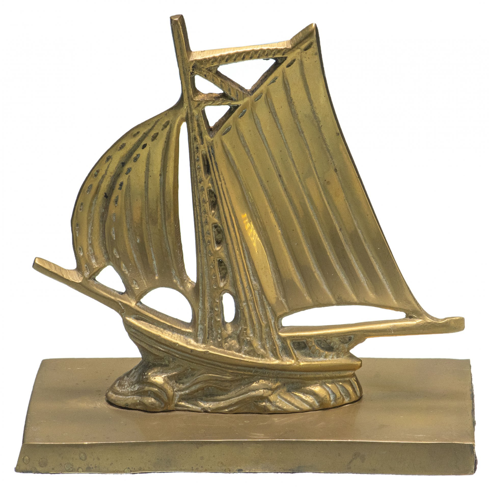 Скульптура настольная "Парусник", латунь, Западная Европа, 1970-1990 гг.