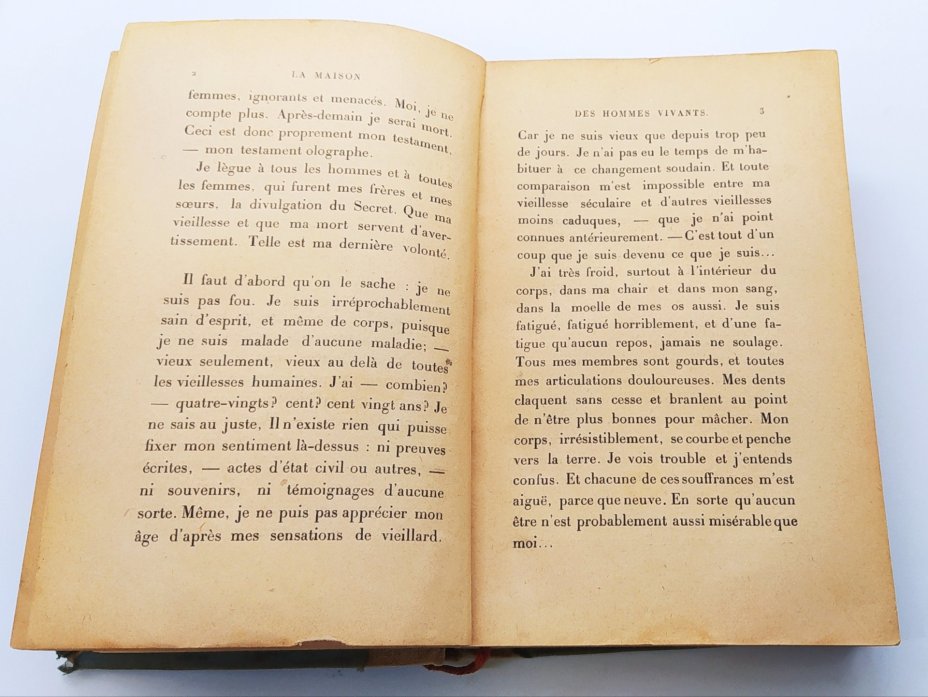 Книга "La maison des hommes vivants" ("Дом людей живых"), автор Claude Farrère (Клод Фаррер)