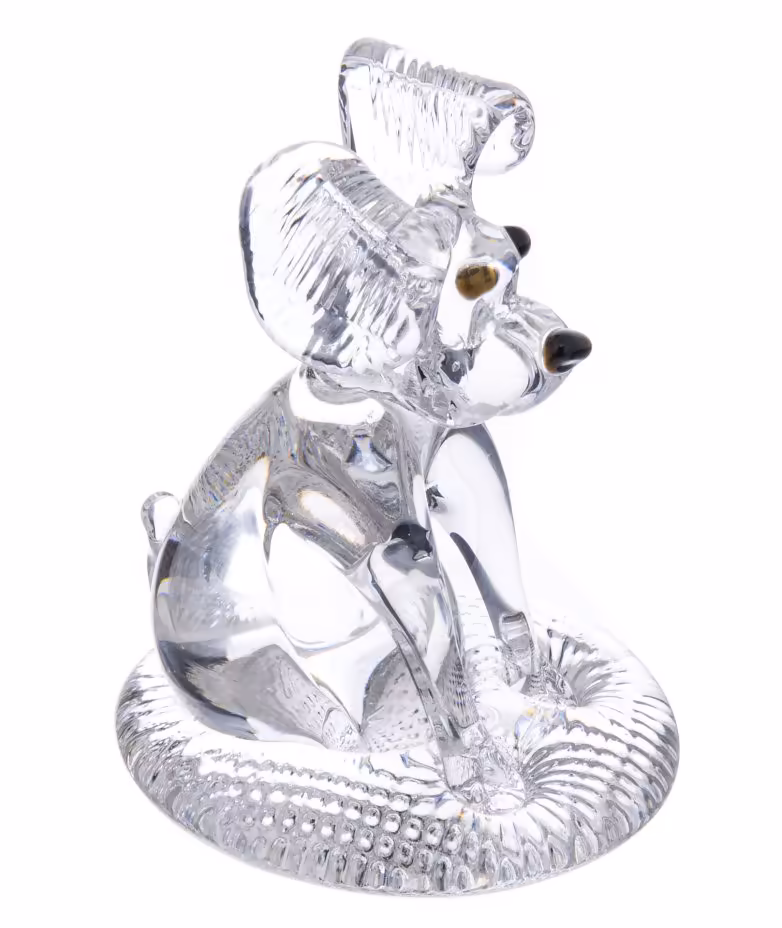 Статуэтка "Собака", стекло, СССР, 1980-1990 гг.