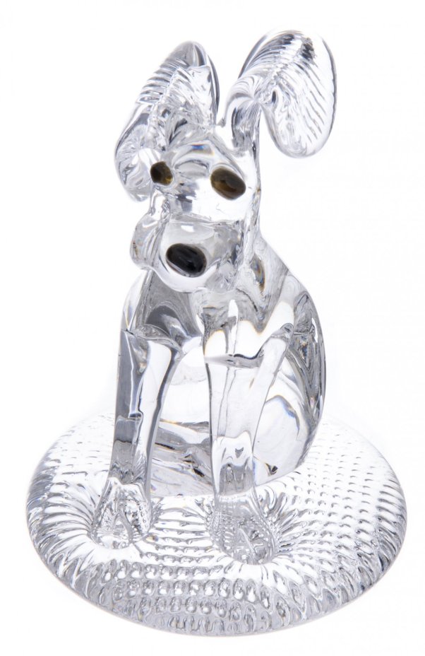 Статуэтка "Собака", стекло, СССР, 1980-1990 гг.