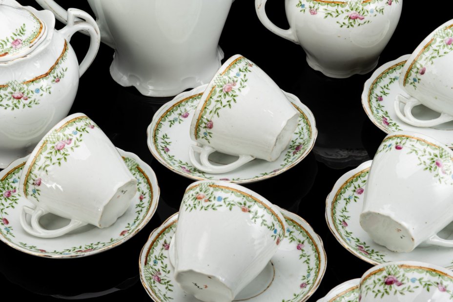 Сервиз чайный на 6 персон (15 предметов) в стиле ар-нуво