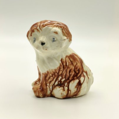 Статуэтка "Собака", керамика, глазурь, СССР, 1940-1960 гг.