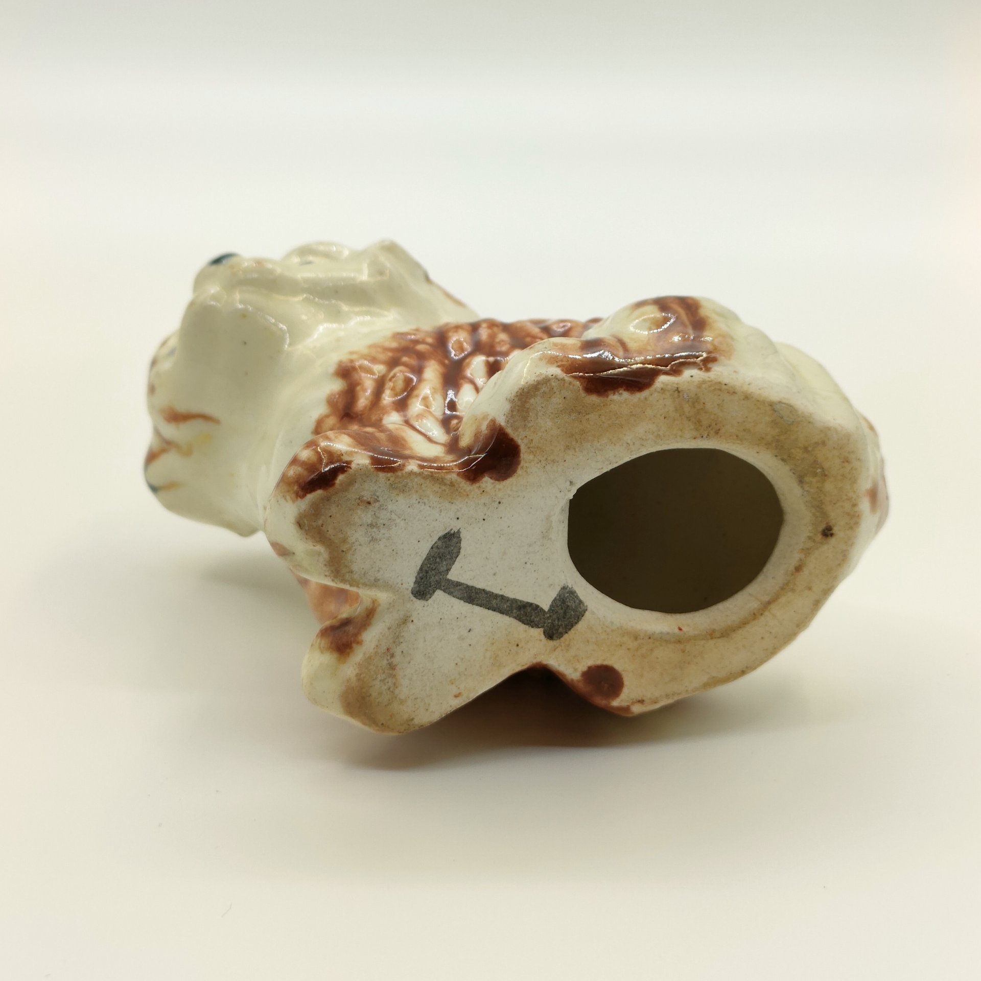 Статуэтка "Собака", керамика, глазурь, СССР, 1940-1960 гг.