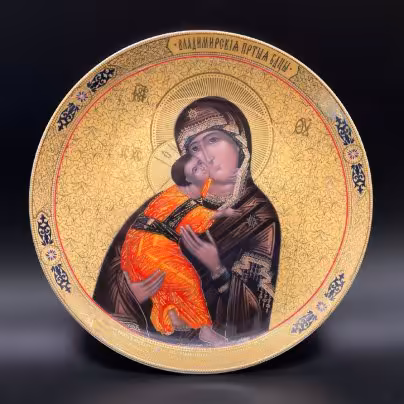 Тарелка настенная "Владимирская икона Божией Матери", Elan Gallery