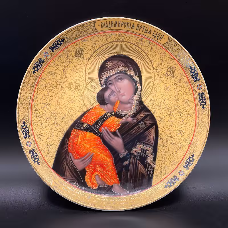 Тарелка настенная "Владимирская икона Божией Матери", Elan Gallery