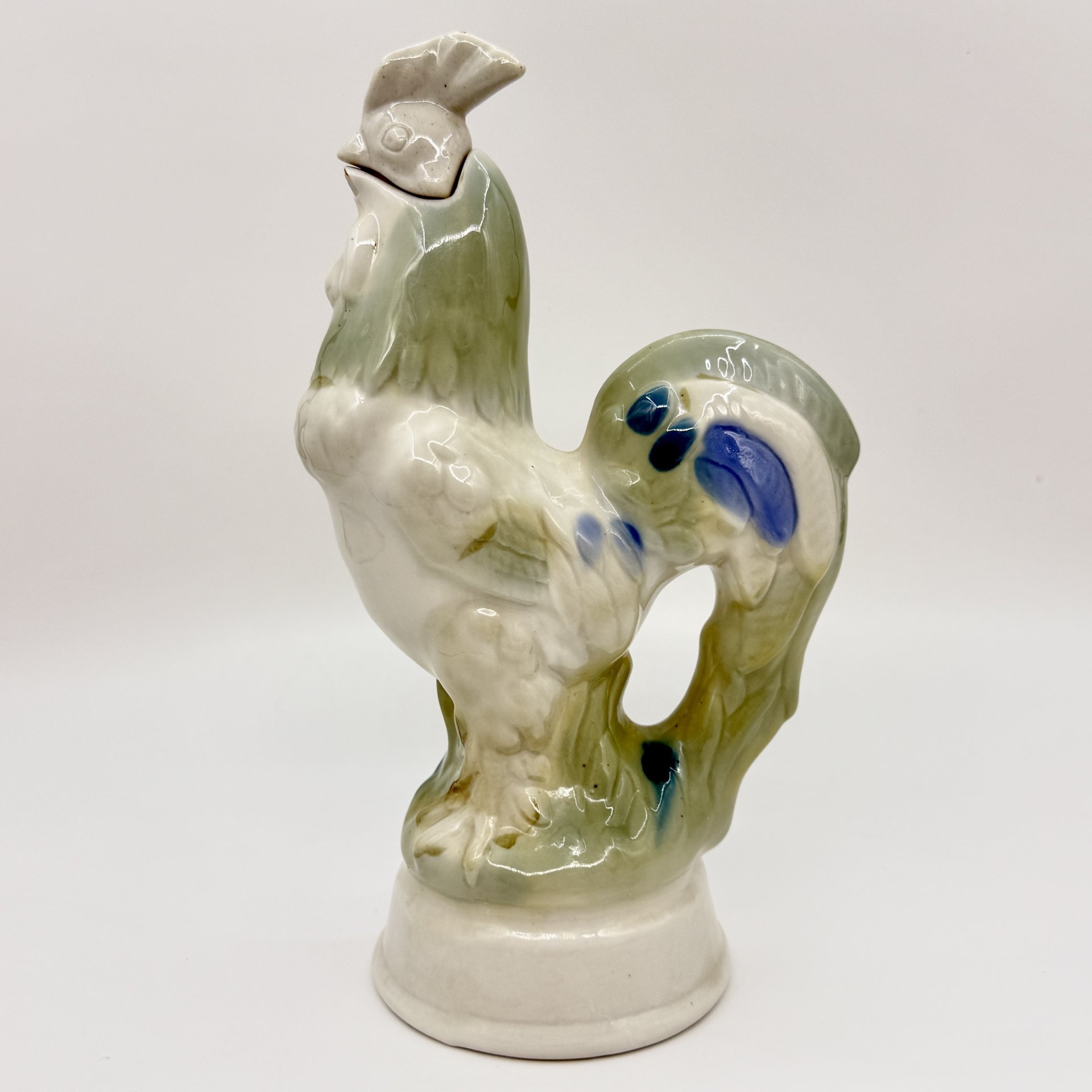 Штоф "Петух", фарфор, роспись, Городницкий фарфоровый завод, СССР, 1953-1957 гг., Городницкий фарфоровый завод