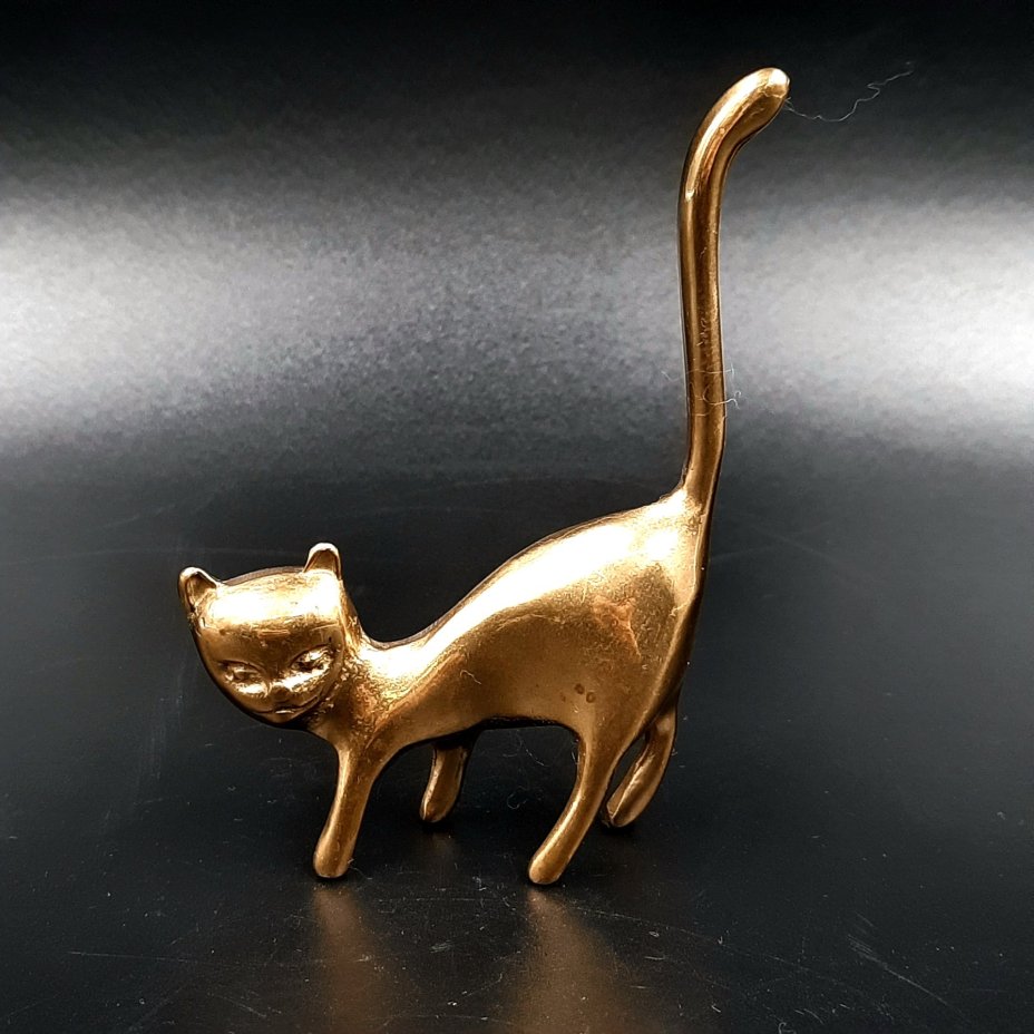 Статуэтка "Кошка", латунь, Российская Федерация, 2000-2020 гг.
