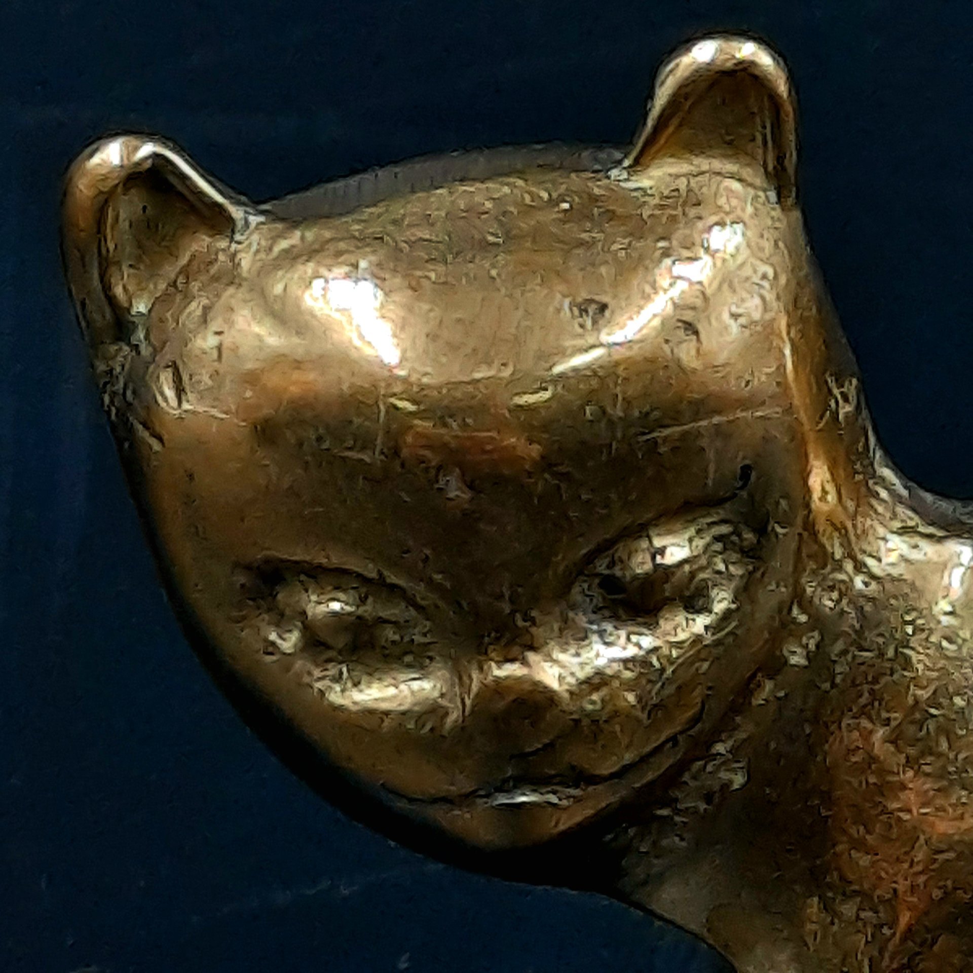 Статуэтка "Кошка", латунь, Российская Федерация, 2000-2020 гг.