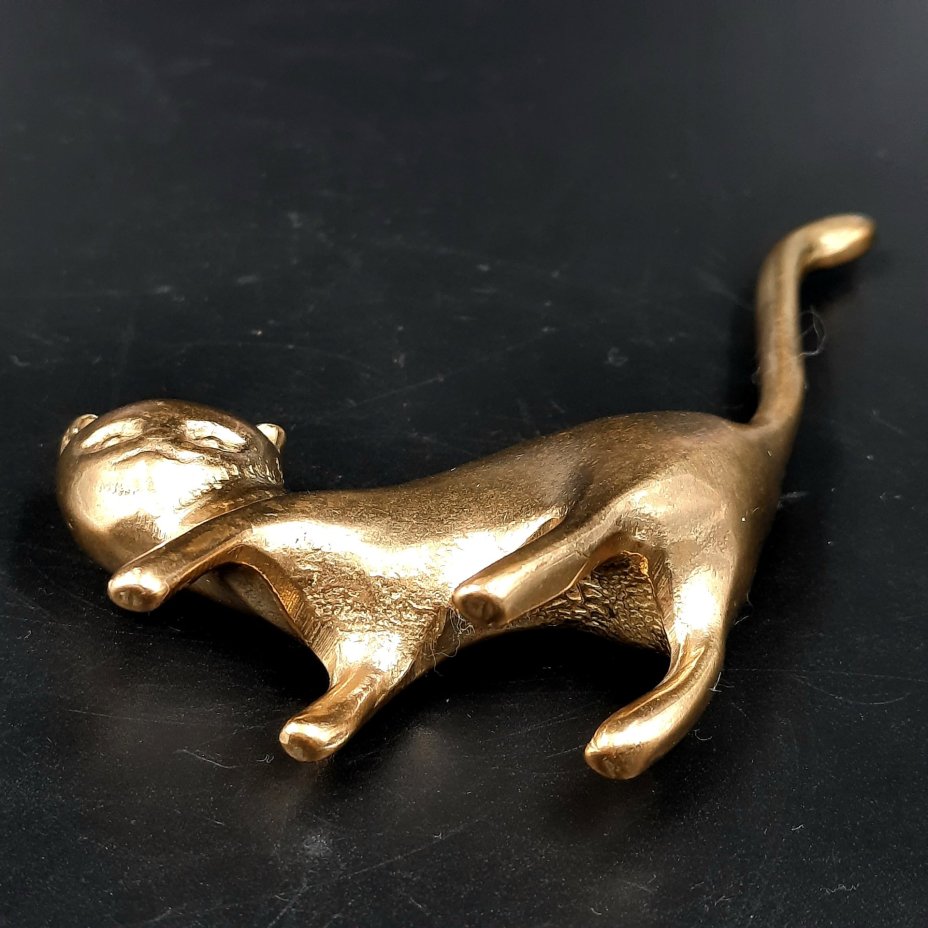 Статуэтка "Кошка", латунь, Российская Федерация, 2000-2020 гг.