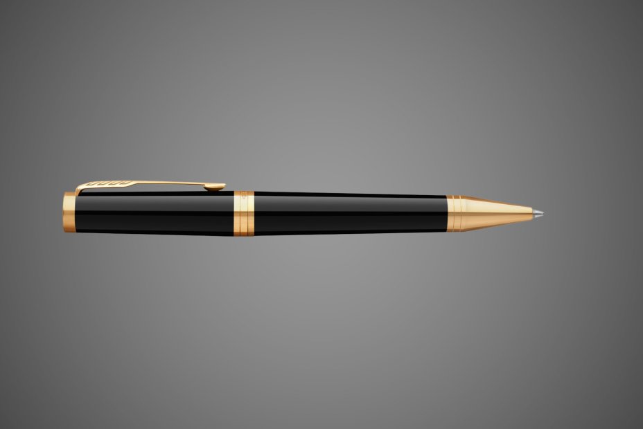 Шариковая ручка Parker "Ingenuity Black GT" стержень: M, цвет чернил: black, в подарочной упаковке.