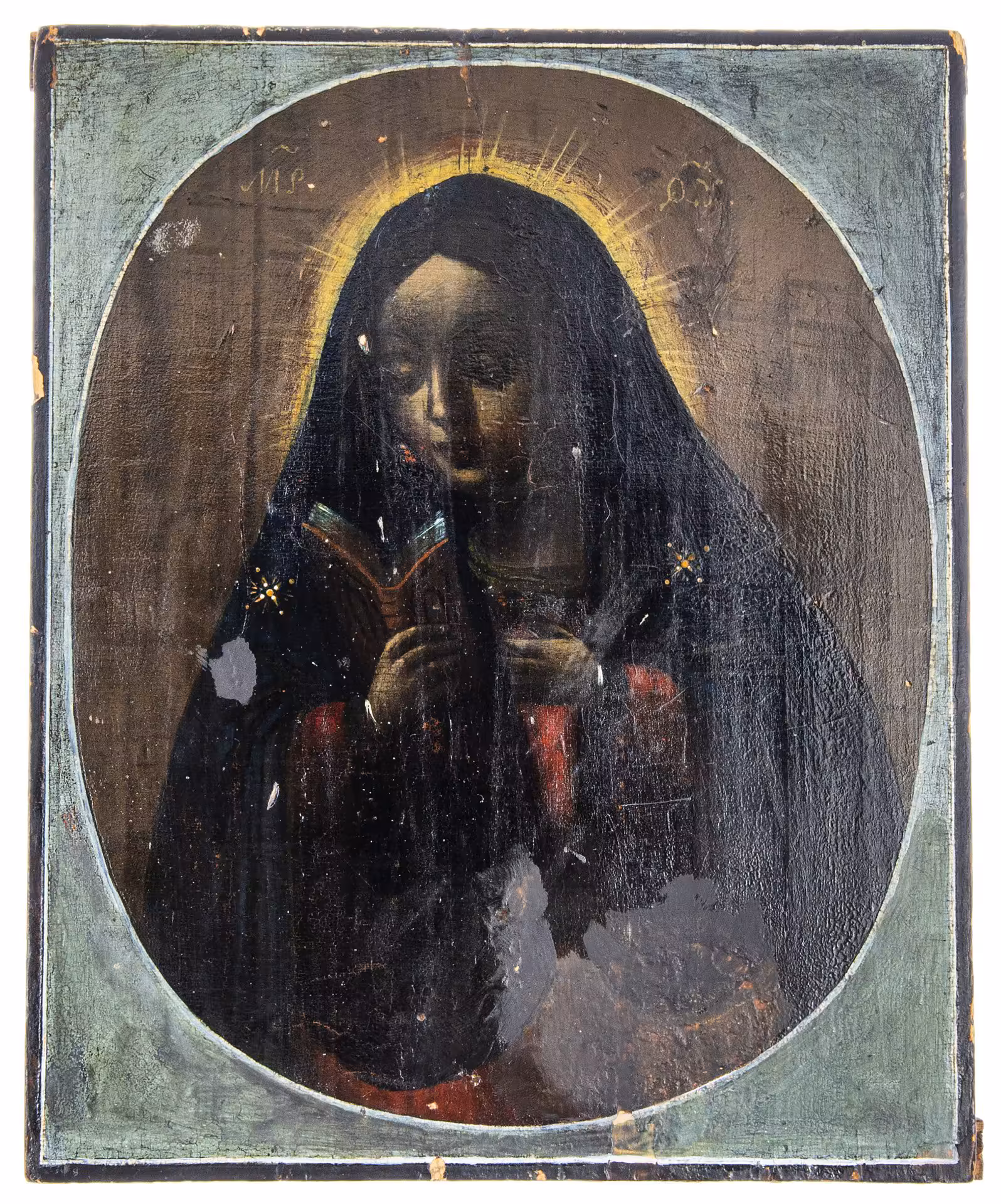 Икона "Калужская Божия Матерь", дерево, масло, Российская Империя, 1850-1890 гг.