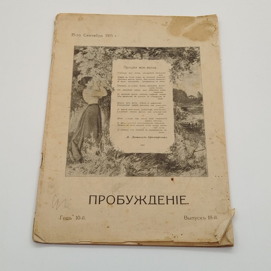 Журнал "Пробуждение", выпуск 18-й, Товарищество художественной печати
