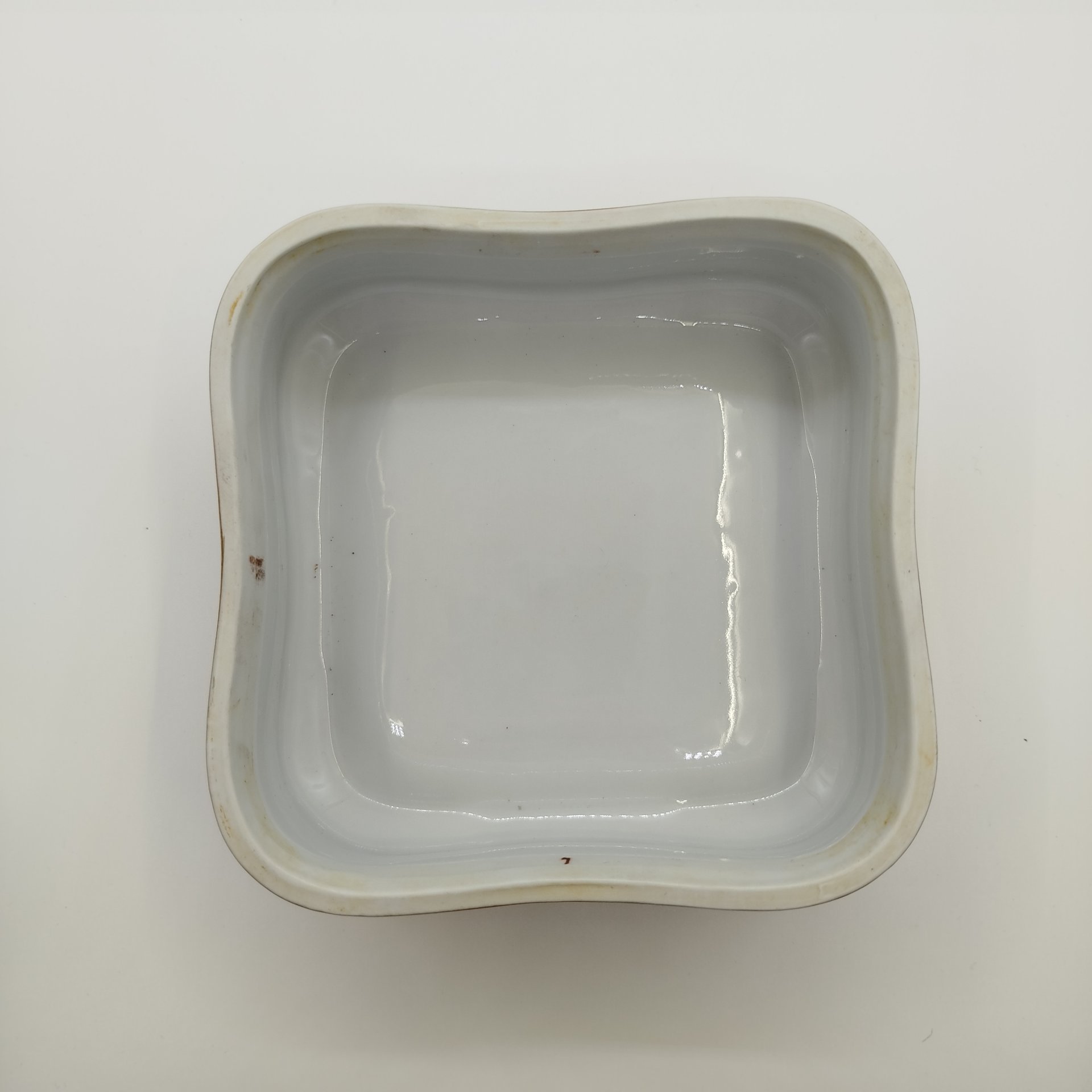 Шкатулка квадратной формы с цветочным декором, фарфор, деколь, крытье, золочение, Martinroda Friedrich Eger & Co. (PM), ГДР, 1950-1980 гг.