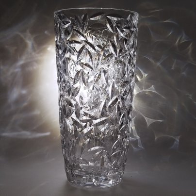 Ваза для цветов "Лето" с рельефным растительным декором