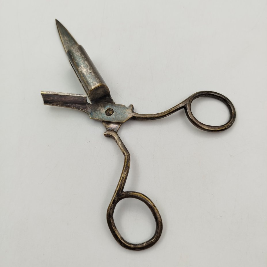 Щипцы для снятия нагара со свечи, латунь, Западная Европа, 1890-1920 гг.