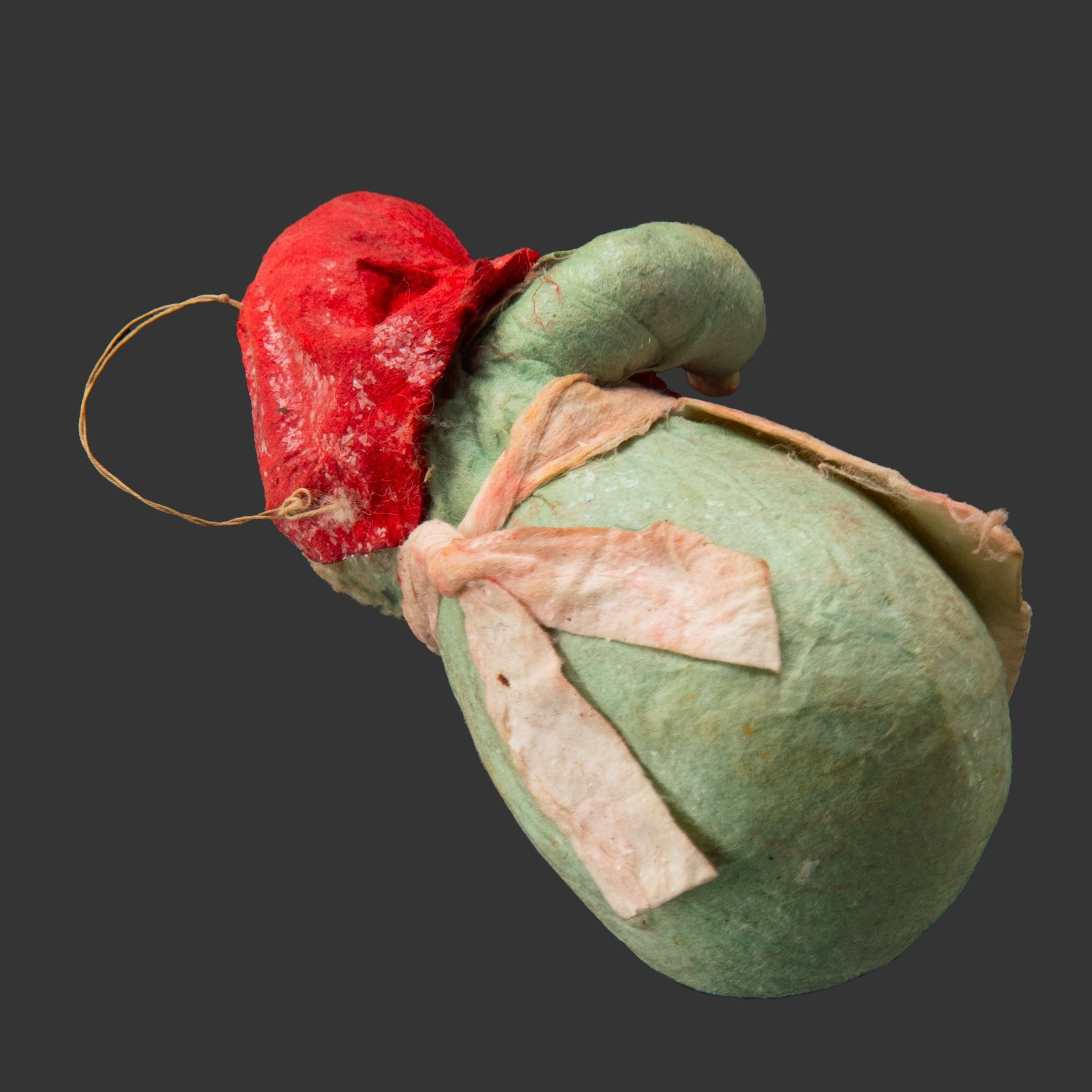 Елочная игрушка "Плясунья", вата, мастика, роспись, бумага, СССР, 1937-1960 гг.