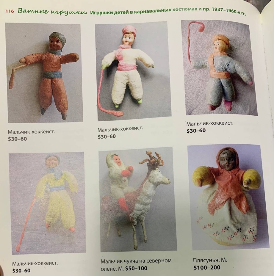 Елочная игрушка "Плясунья", вата, мастика, роспись, бумага, СССР, 1937-1960 гг.