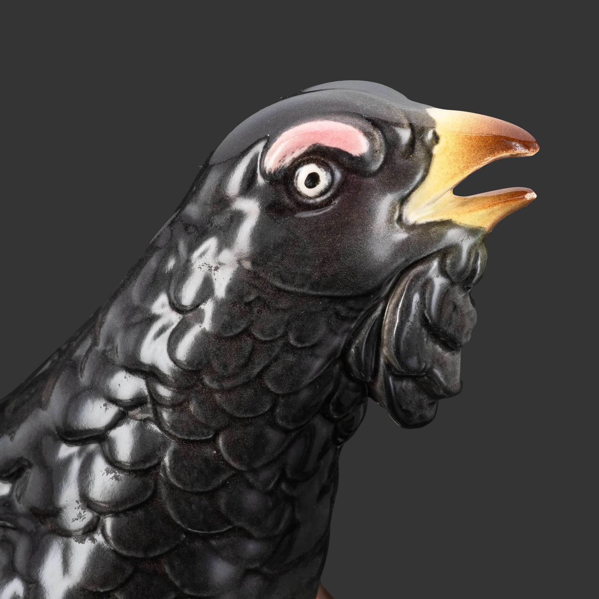 Статуэтка "Глухарь", фаянс, аэрография, роспись, Hertwig & Co., Германия, 1941-1958 гг.