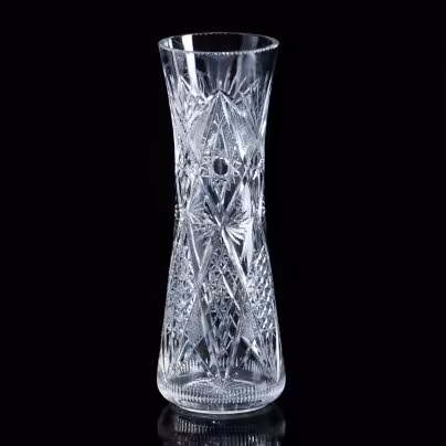 Ваза для цветов, хрусталь, алмазная грань, СССР, 1960-1980 гг.
