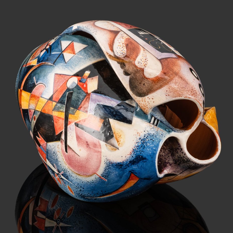 [Авторская] Ваза "В. Кандинский", автор росписи О. Марасаева