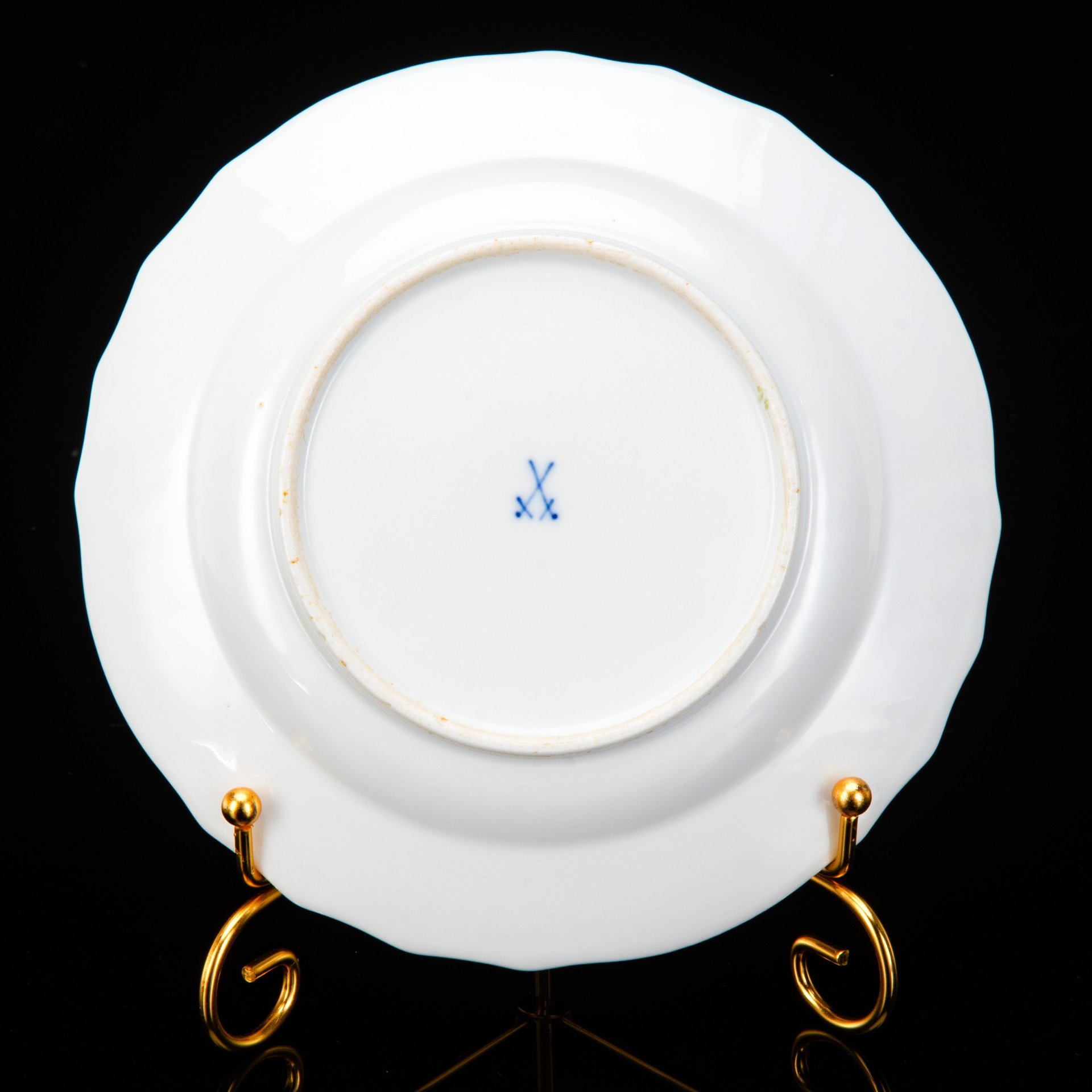 Тарелка десертная (пирожковая) "Мейсенский букет", Meissen (Мейсенский фарфор)