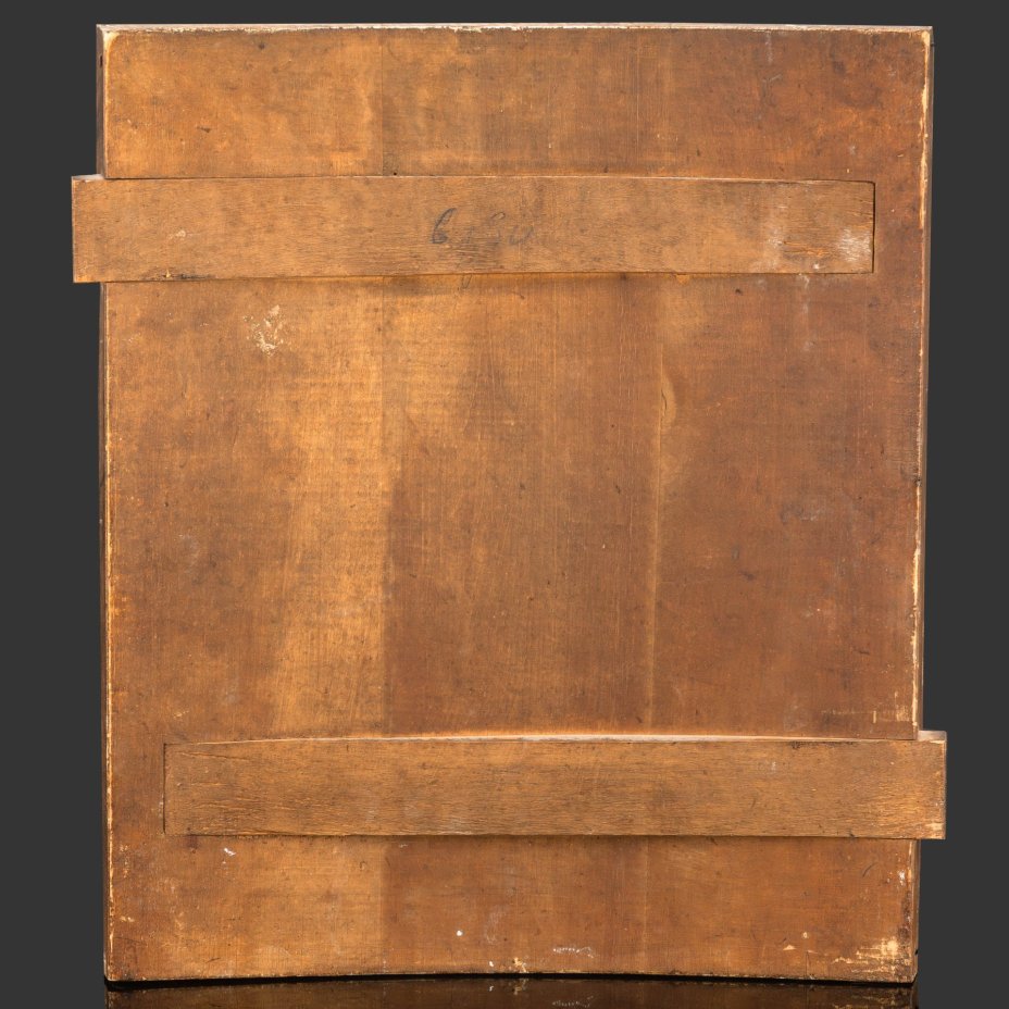 Икона Божией Матери «Неопалимая Купина», написанная на доске со встречными шпонками