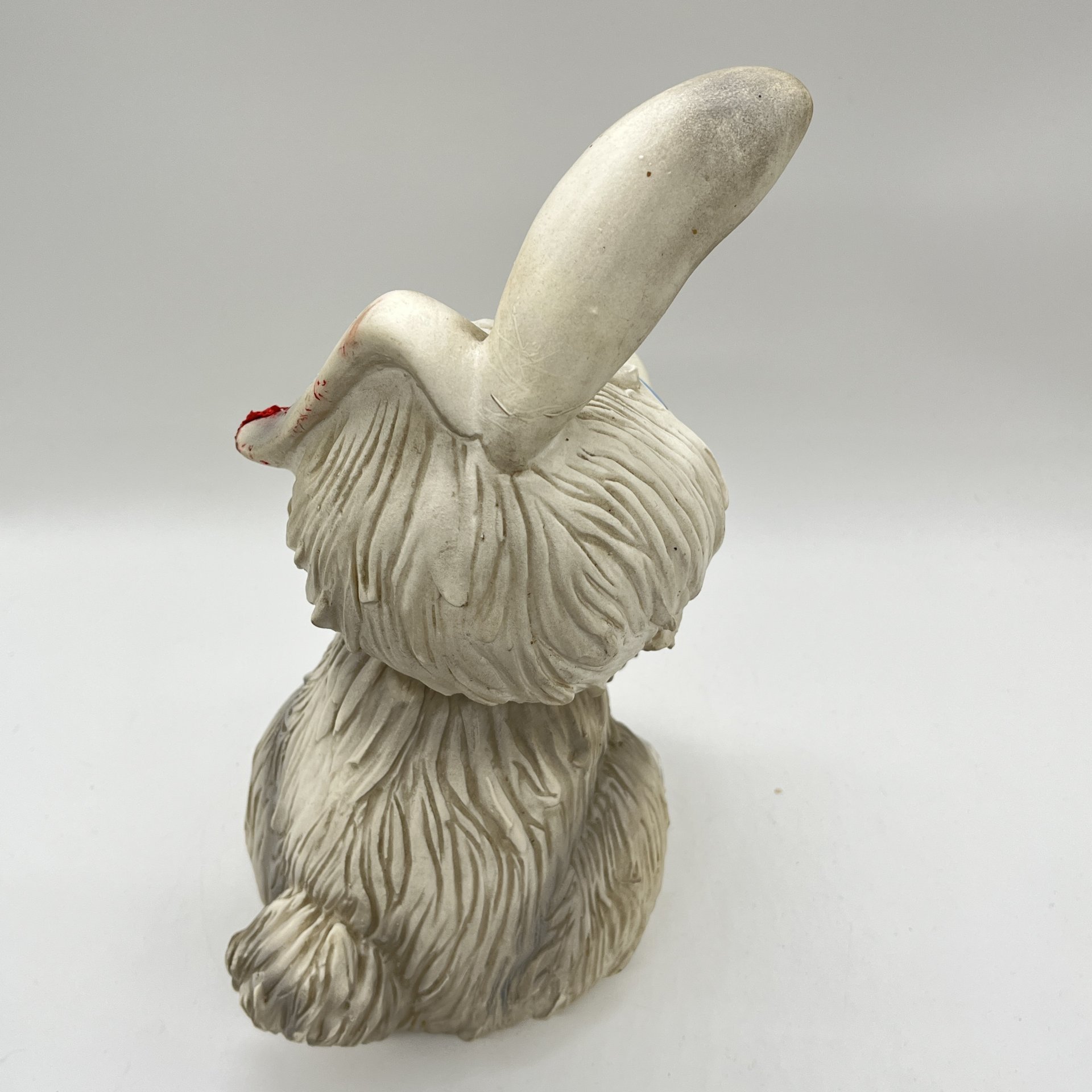 Статуэтка (детская игрушка) "Заяц", резина, роспись, СССР, 1960-1980 гг.